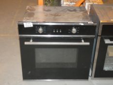 Stainless Steel And Black Fully Integrated Single Electric Oven