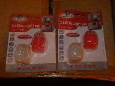 Lot To Contain Approximately Eighty Lifetime Led Twin Bike Light Sets