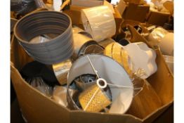 Pallet Containing Approx 40 - 50 Lamp Shades in Assorted Styles, Sizes and Colours