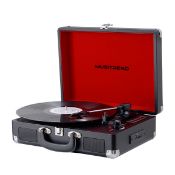 Boxed Brand New Musitrend Briefcase Style Vinyl Record Player RRP £50