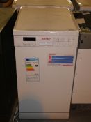 Sharp QW-S22F472W Digital Display Slimline Freestanding Dishwasher in White 12 Months