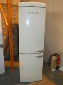 Servis C60185NFCL Retro Style 60/40 Split Freestanding Fridge Freezer in Cream 12 Months