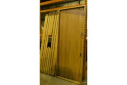 Solid Wooden Oak Finish 2 Hour Internal Fire Door With Surround RRP £800