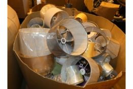 Pallet Containing Approx 40 - 50 Lamp Shades in Assorted Styles, Sizes and Colours