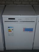 Sharp QW-G472W AAA Rated Digital Display Freestanding Dishwasher in White 12 Months Manufacturers