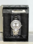 Boxed Lipsy Ladies Bracelet Strap Diamante Faced Designer Wrist Watch RRP £30