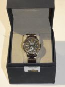Boxed Hammond and Company Brown Leather Strap Gents Designer Wrist Watch RRP £60