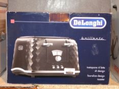 Boxed Delonghi Brillante Four Slice Toaster RRP £60