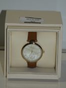 John Rocha Brown Leather Strap Ladies Designer Wrist Watch RRP £40