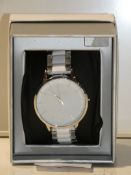 Boxed Red Herring White and Silver Bracelet Strap Ladies Designer Wrist Watch RRP £40