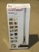 Boxed Morphy Richards Cordless SuperVac Sleek Hand Held Vacuum Cleaner RRP £130