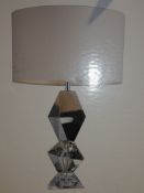 Boxed Home Collection Bailey Glass Base Designer Table Light RRP £140