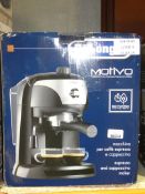 Boxed Delonghi Mortivo Traditional Pump Espresso Cappuccino Coffee Maker RRP £140