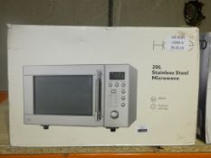 Boxed Home 20L Stainless Steel Microwave RRP £60