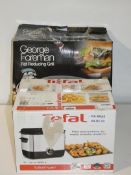 Boxed Assorted Items To Include a George Foreman Fat Reducing Health Grill and a Tefal Deep Fat