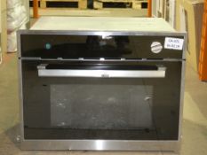Stainless Steel and Glass Fully Integrated Microwave Oven