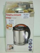 Boxed Morphy Richards 1.6L Stainless Steel Soup Maker RRP £50