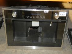 Black and Stainless Steel Integrated Coffee Machine