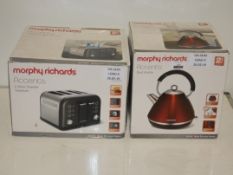 Assorted Kitchen Items to Include a Morphy Richards 1.5L Accents Pyramid Kettle and a Morphy