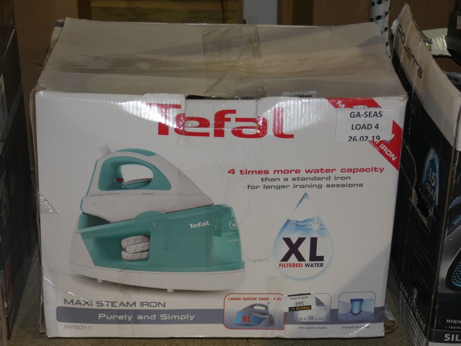 Boxed Tefal Purely and Simply Steam Iron RRP £80