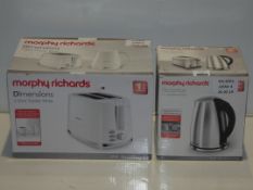 Boxed Assorted Kitchen Items to include a Morphy Richards Accents 1.7L Jug Kettle in Brushed