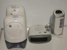 Unboxed Assorted Countertop Dehumidifiers and Countertop Fan Heaters