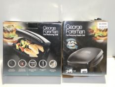 Boxed Assorted George Foreman 4 Portion Fat Reducing Health Grills RRP £40 each