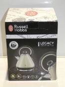 Boxed Russell Hobbs Legacy Cream Cordless Jug Kettle RRP £50