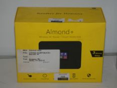 Boxed Almond Plus Wireless Router and Smart Home Hub RRP £50