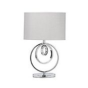 Boxed Home Collection Silver Base Designer Table Lamp RRP £50
