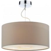 Boxed FitzGerald 3 Light Satin Nickel Ceiling Light Fitting