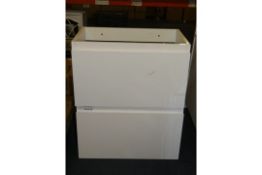 High Gloss White Single Door Basin Unit RRP £350