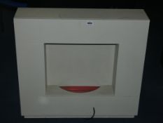 White Surround Plug In Electric Fireplace
