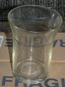 Lot to Contain 12 Clear Glass Vases