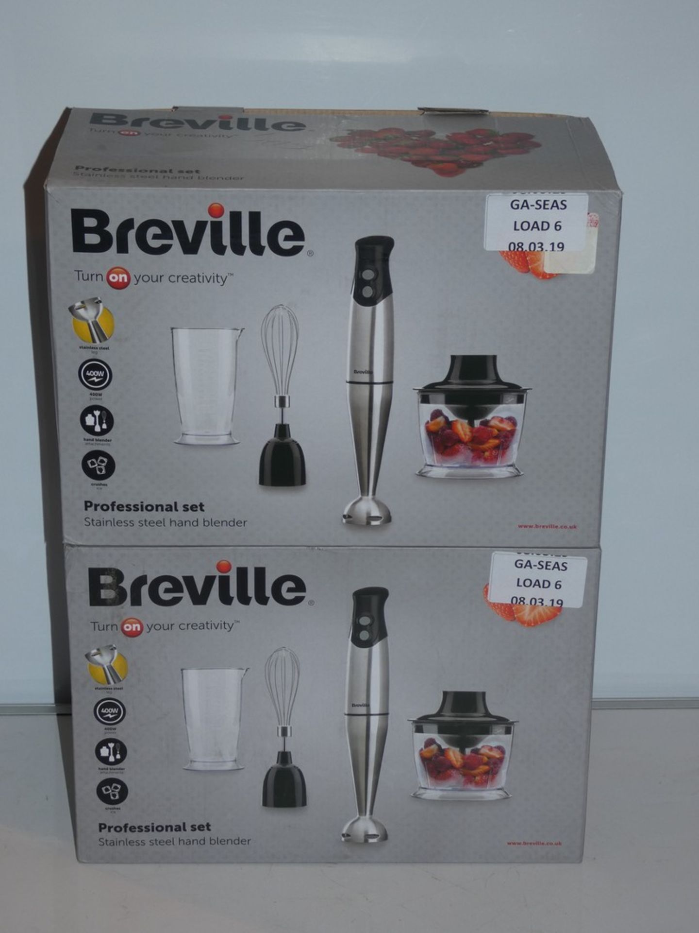 Lot to Contain 2 Boxed Breville Hand Blenders - Image 2 of 3
