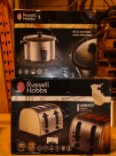 Lot to Contain 2 Assorted Items To Include a Russell Hobbs Rice Cooker and a 4 Slice Toaster