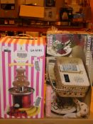 Lot to Contain 2 Assorted Items To Include a Cookshop Chocolate Fountain and a Retro Radio