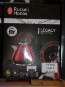 Boxed Russell Hobbs Legacy Red Cordless Jug Kettle RRP £60