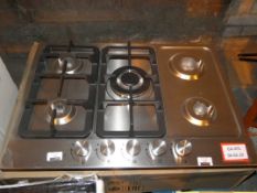 Boxed Stainless Steel 5 Burner Gas Hob Missing Parts