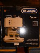 Boxed Delonghi Icona Vintage Coffee Maker RRP £140