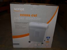 Lot to Contain 2 Boxed Script Paper Shredders