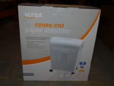 Lot to Contain 2 Boxed Script Paper Shredders