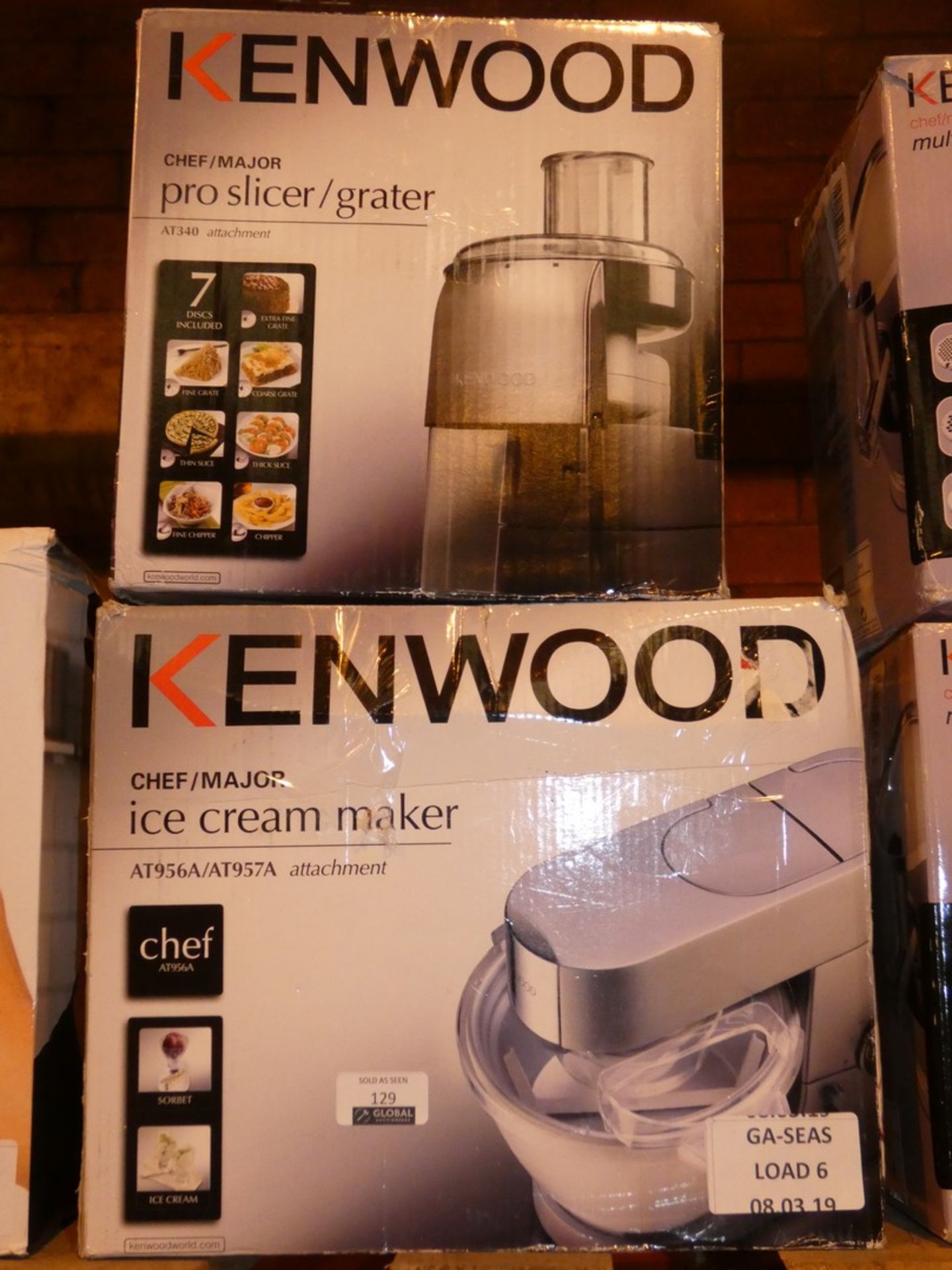 Lot to Contain 2 Assorted Items To Include a Kenwood Ice Cream Maker and a Pro Slice Attachment - Image 3 of 3