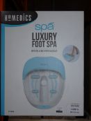 Boxed Homedics Spa Luxury Foot Spa With Massage RRP £45