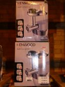 Lot to Contain 2 Boxed Kenwood Multi Food Grinder Attachments