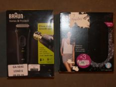 Lot to Contain 2 Assorted Items To Include a Braun Silk Appeal Wet and Dry Shaver and Braun Shaver