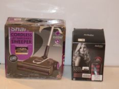 Lot to Contain 2 Assorted Items To Include a Sweeper and Babyliss Curling System