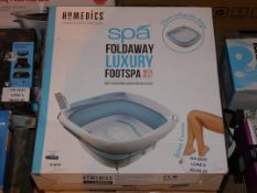 Lot to Contain 2 Boxed Homedics Foot Spa With Heat Combined RRP £75