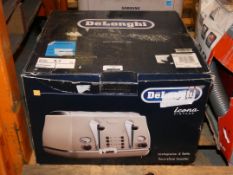 Boxed Delonghi Icona 4 Slice Toaster in Cream RRP £50