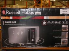 Boxed Russell Hobbs Compact Silver Microwave RRP £80